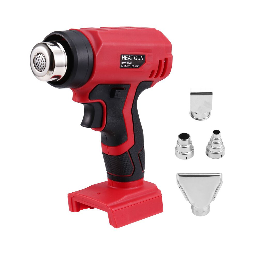 360W Cordless Heat Gun Portable 400 Hot Air Gun With 4 Nozzle Fit For 18V Battery 6034181817076