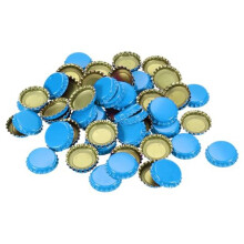 160 PCS Bottle Caps for Crafts, 1 Inch Decorative Metal Beer Bottle Caps Bulk Flattened Charm for DIY Sky-