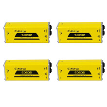 4X Alctron SD202 Passive DI Box Box Impedanzumwandlung DI BOX E-Gitarre Direktanschluss Box Effekt