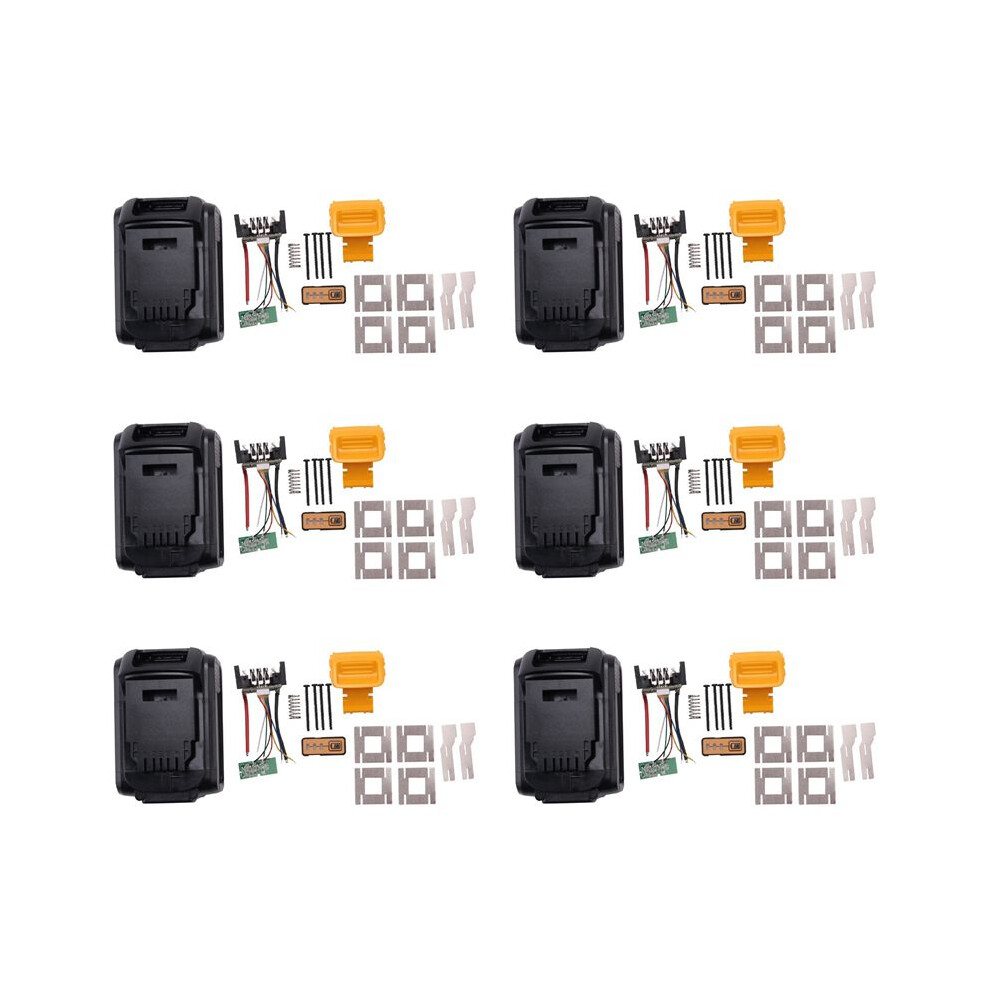6X For 18V 20V Battery Replacement Plastic Case 3.0Ah 4.0Ah Dcb201,Dcb203,Dcb204,Dcb200 Li-Ion Battery Cover 6031542806533