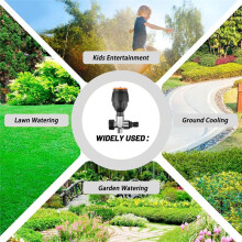 2pack Gear Drive Sprinkler, 360-Degree Automatic Sprinkler for Efficient Lawn Watering