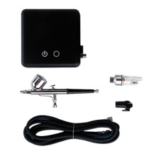 Airbrush Pomp, Nagel Make- Tattoo Airbrush Set, Model Cake Auto Spuitverf Tool Zwart EU Stekker