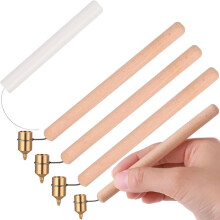 0,3 mm, 0,4 mm, 0,6 mm, Heißwachsmalstift, Holzgriff, Malstift, Lineal, Stift, Dekorationsset, Kerzenmalzubehör