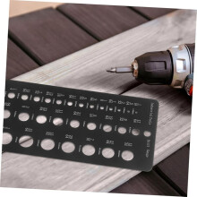 Drill Bit Gauge 1/16 to 1/2 Inch 29-Hole Drill Bit Measuring Instrument Accurate Drill Hole Measurement Tool