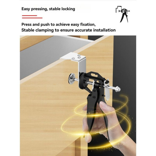 2pcs Drawer Front Installation Clamps,Cabinet Door Clamp Hardware Jig,Multi-Adjustable Drawer Panel Fixing Clamp 2