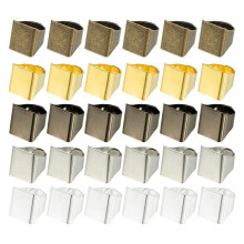 Brass Ring Blanks, 17x19.5mm 30 Pcs Adjustable Finger Ring Blank Base Rectangle Ring Flat Pad Tray for DIY Carvings