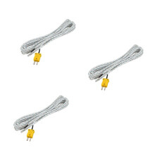 3X -50-250 Celsius K Tipo 10M Cabo Sensor de Temperatura Sonda Termopar