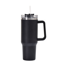 40OZ Tumbler with Handle and Straw Lid Stainless Steel Insulated Tumblers Travel Coffee Mug for Hot and Cold Beverages 2