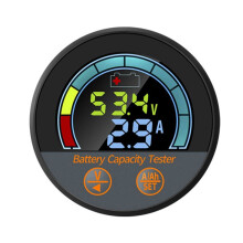 Waterproof IP67 Battery Tester 10-100V with 100A Shunt Saving Capacity Monitor V/A/SoC/Ah for Lithium, LiFePO4
