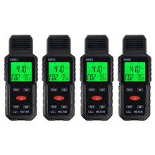 4X Medidor de CO2 3 em 1 Monitor de Qualidade Do Ar Portátil 5000Ppm Monitor de CO2 Medição de Dióxido de Carbono / Detector S8601