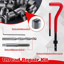30 Piece M8x1.25 Thread Repair Kit, Metric Repair Kit with HSS Drill Bits Thread, for Auto Repairing