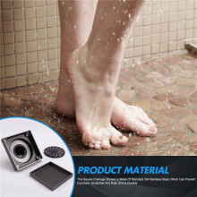 Bathroom Submersible Floor Drain Deodorant Bathtub Floor Drain Cover Shower Inlaid Tile Deodorant Floor Drain D