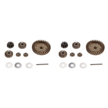 2 Set 1/16th RC Car Spare Parts Machined Metal Spur Gear and Diff-Pinions and Diff. Gears Apply to HBX16890A(M16103)