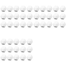 45 Pack 22MM Blank White Dice Set Acrylic Rounded D12 Dice Cubes for Game,Fun,DIY Sticker and Math Teaching