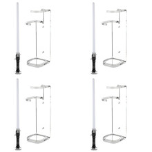 4X Lightsaber Wall Mount Stand Light Saber Display Rack Wall Holder-Included Screws Hardwares for Most Lightsabers A