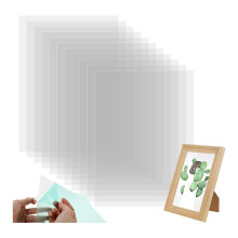 50pcs Clear Acetate Sheets Transparent Plastic Sheets Heat Embossing Cards for DIY Scrapbook Photo Frames