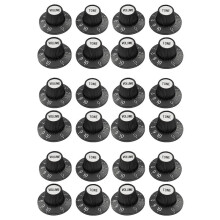 24X Witch Hat Knobs Top Hat Knobs Tone Volume Control Knobs for Electric Guitar Bass Amplifier Effect Pedal