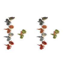 10X Jouets de Dinosaures, Figurines de Dinosaures à Action Mordante, Ensembles de Jouets, Doigts pour Garçons, Cadeau D'Anniversaire pour