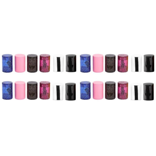 24 St Universal Plastic Assorted Finger Shakers  Percussions för Gitarr, Ukulele och Banjo