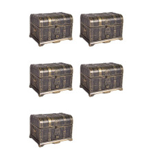 5X Pirate Treasure Chest Decorative Treasure Chest Keepsake Jewelry Box Plastic Toy Treasure Boxes Large Size B
