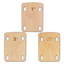 3 Pezzi Di Spessori Per Il Manico Della Chitarra, Protezione Per Il Manico Della Chitarra Nel Legno Di Acero Massiccio 0,25, 0,5 E 1 Strumento