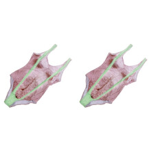 2X BH-Slipset Imitatiehuidhaar 1-Delig Badpak Dames Huidskleur Bikini Zomer XXL