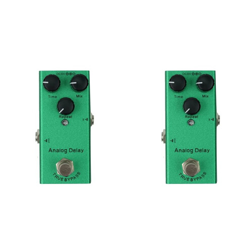 2X Elektrisk Gitarreffektpedal  Analog Delay Basgitarrpedaler Analog Delay