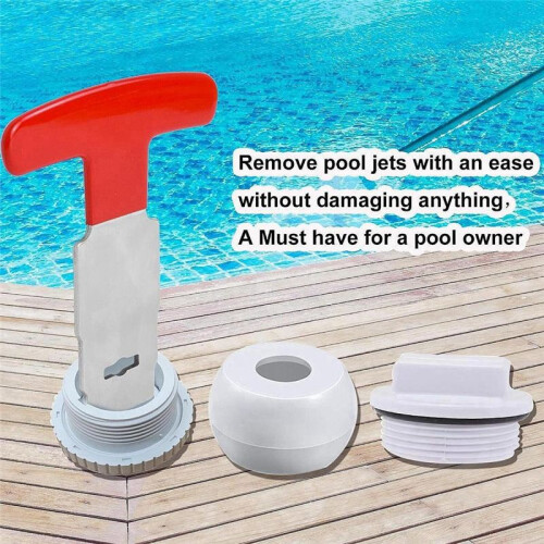 2pcs Pool Plug Removal Tool Pool Drain Plug Removal Tool Pool SPA Removal Tool 2