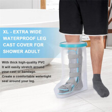 Waterproof Leg Cast Cover for Shower Adult,Reusable Shower Boot Cover Watertight Foot Protector - for Leg Foot Ankle