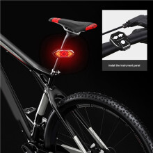 4X Señal de para Patinete Eléctrico, Intermitente LED para Bicicleta con Control Remoto/Luz Trasera, Señal de Direccional Ajustable
