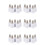 30 Pcs E14, E27 Adapter Base Screw LED Light Bulb Bulb Socket Converter, White 1