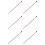 6X Black Octagonal Bow Children Playing Durable Violin Bow Musical Instruments 4/4 Portable Learn Practice Bow 1