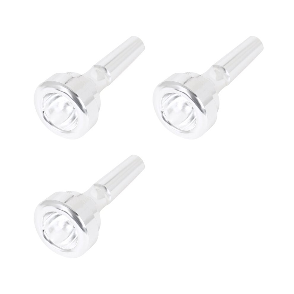 3X B Flat Cornet Mouthpiece Silver Plated Mouthpiece Brass 4B Mouthpiece Brass Instrument Accessories 6034263367284
