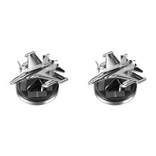 2X Solar Car Air Freshener,Al Alloy Airplane Air Fresheners for Car, Car Perfume Aromatherapy Diffuser