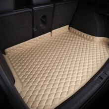 Leather Trunk Mat for Mazda CX5 20172022, CustomFit Waterproof NonSlip Cargo Liner, Beige