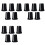 15X EQ Rotary Knob Replacement Equalizer Potentiometer Fader Knobs Push Rod Cap, Knob Cap-F 1