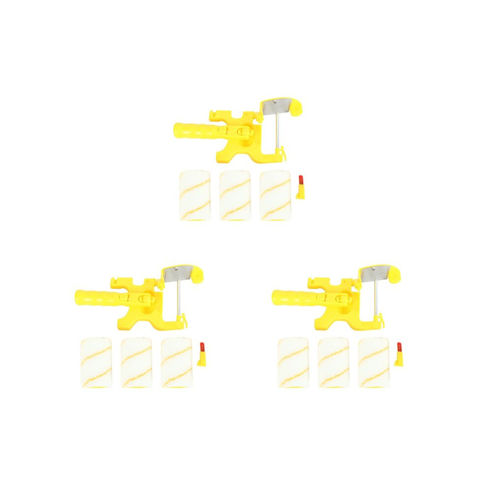 18Pcs Paint Edger Roller Brush Tools Portable Clean-Cut Brush For Home Wall Ceilings 6034214840941