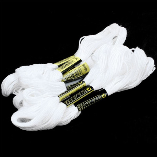 48X Bianco Anchor  Ago Cotone Ricamo Thread Floss Matasse per Cucire 1