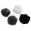 5X Lavalier Microphone Furry Windscreen Fur Windshield Wind Muff Soft for    Lapel Lavalier Mic 5mm 3