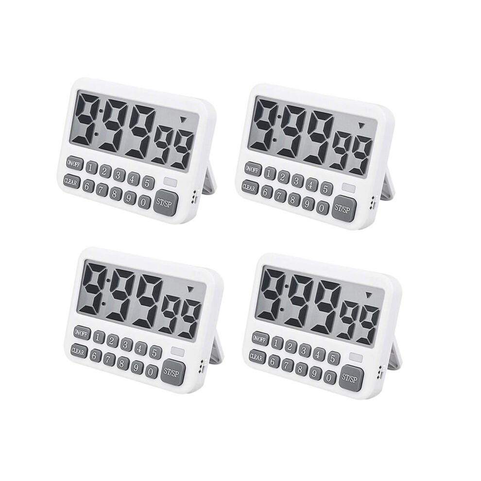 Semoic 4X Digital Kitchen Timer, Large Display Cooking Timer Cycle Count /Down Timer With Digits Directly Input, Loud Alarm