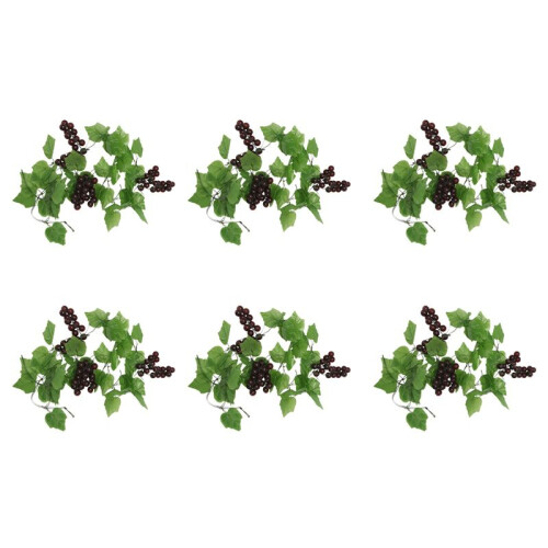 12x Artificial Grape Vine Garland Fruit for Home Garden Decoration