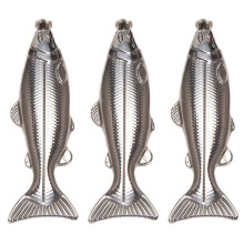 3 Set Fish-Shape Hip Flask 5Oz Bottle Pocket Flask Stainless Steel Party Drinkware for Outdoor