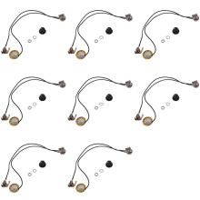 8Zestaw 27MM Przetwornik Gitarowy Przetwornik Piezoelektryczny Wstępnie Okablowany Wzmacniacz z Gniazdem Wyjściowym 6.35MM do Gitary Akustycznej