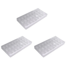 3X Shell Shape Hard Chocolate Mold 3D Sea Shell Polycarbonate Clear Ice Jelly Candy Mould