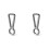 2X Titanium Carabiner Keychain Clip,Double-End Quick Release Hook,Key Holder with Titanium Key Ring 1