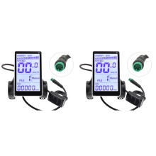 2X Universal Electric Bike LCD Display Screen E-Scooter M5 Panel Electric Bike LCD Meter for Mountain Bikes