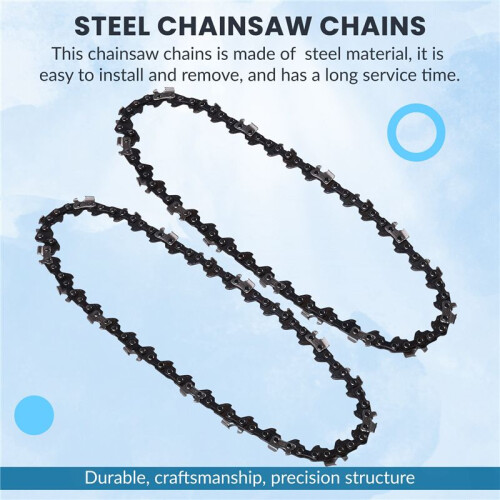 2x 6INCH  Chainsaw Chains Electric Chainsaws Accessory Practical Electric Saw Replacement Accessory for Wood Cutting 2