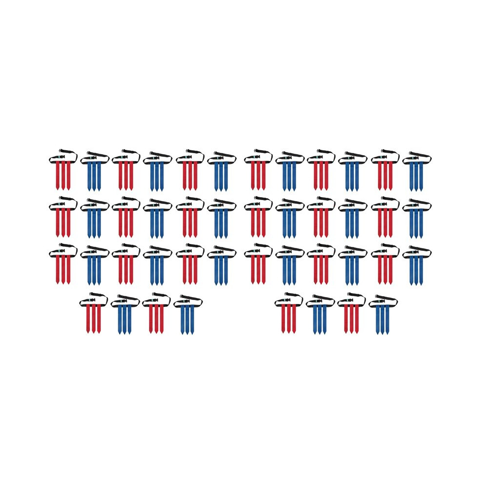 Photos - Football Kit 44PCS Flag Football Belts, Adjustable Flag Football Set for Sports Training Competition +Red