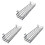 3X Hanging Basket for Wire Wall Grid Panel, Multi-Function Wall Storage and Display Basket, 40X10X5CM, Black Painted 1