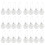 Clear DIY Baubles Shatterproof Seamless Plastic XMAS  Home Tree Decor Gift - 60Mm QTY:24 1